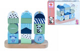 Eichhorn houten stapelpuzzel panda, 15dlg. - afbeelding 1