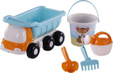 Cavallino strand kiepwagen met emmerset blauw, 5dlg. - afbeelding 1