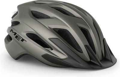 Met crossover mips fietshelm mannen vrouwen - stadsfietshelm volwassenen - maat m - titanium matt