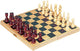 Goki schaakbord plooibaar, veldgrootte 30mm, 26x13x3cm