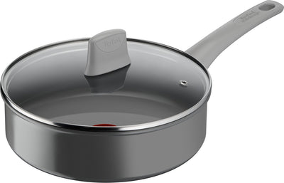 Tefal renew on - hapjespan - ø24 cm - met deksel - keramisch - pfas-vrij - geschikt voor inductie