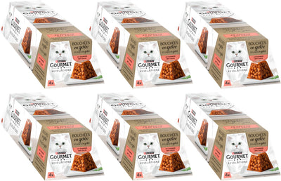 Gourmet revelations gelei - kattenvoer natvoer - zalm - 24 x 57 g