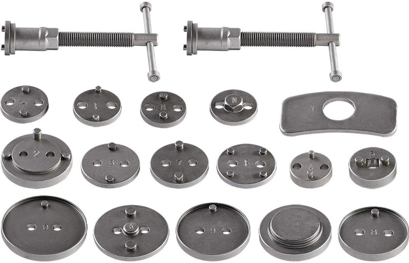 Neo serie - handmatige remklauw separator set - 18 stuks - praktische koffer - geschikt voor meerdere automerken