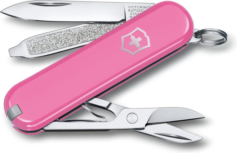Victorinox classic sd zakmes - cherry blossom - 7 functies - rvs