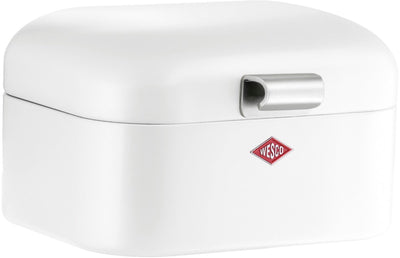 Wesco mini grandy broodtrommel | 2 liter - maat s | metaal - wit | brooddoos