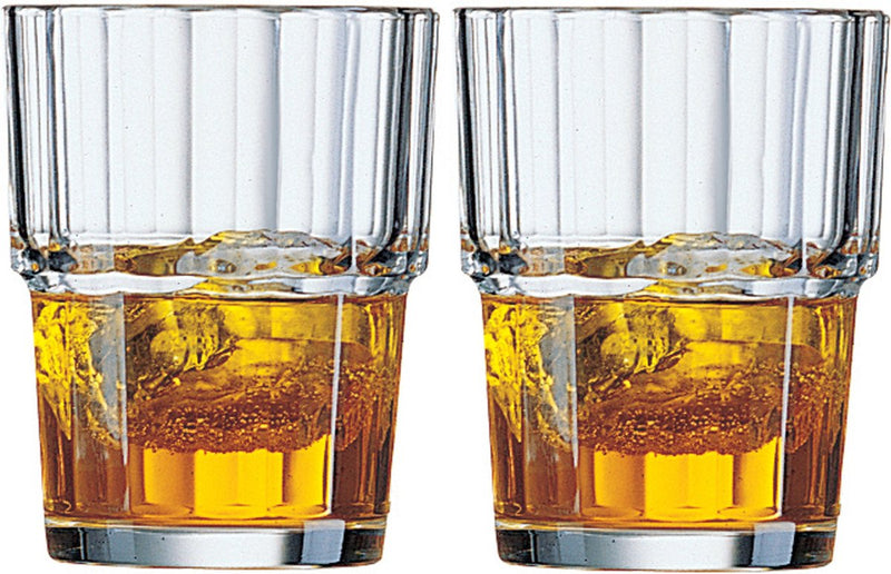 Arcoroc whisky tumbler glazen - 6x - norvege serie - transparant - 160 ml - drink waterglazen