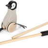 Small foot - houten duwfiguur penguin
