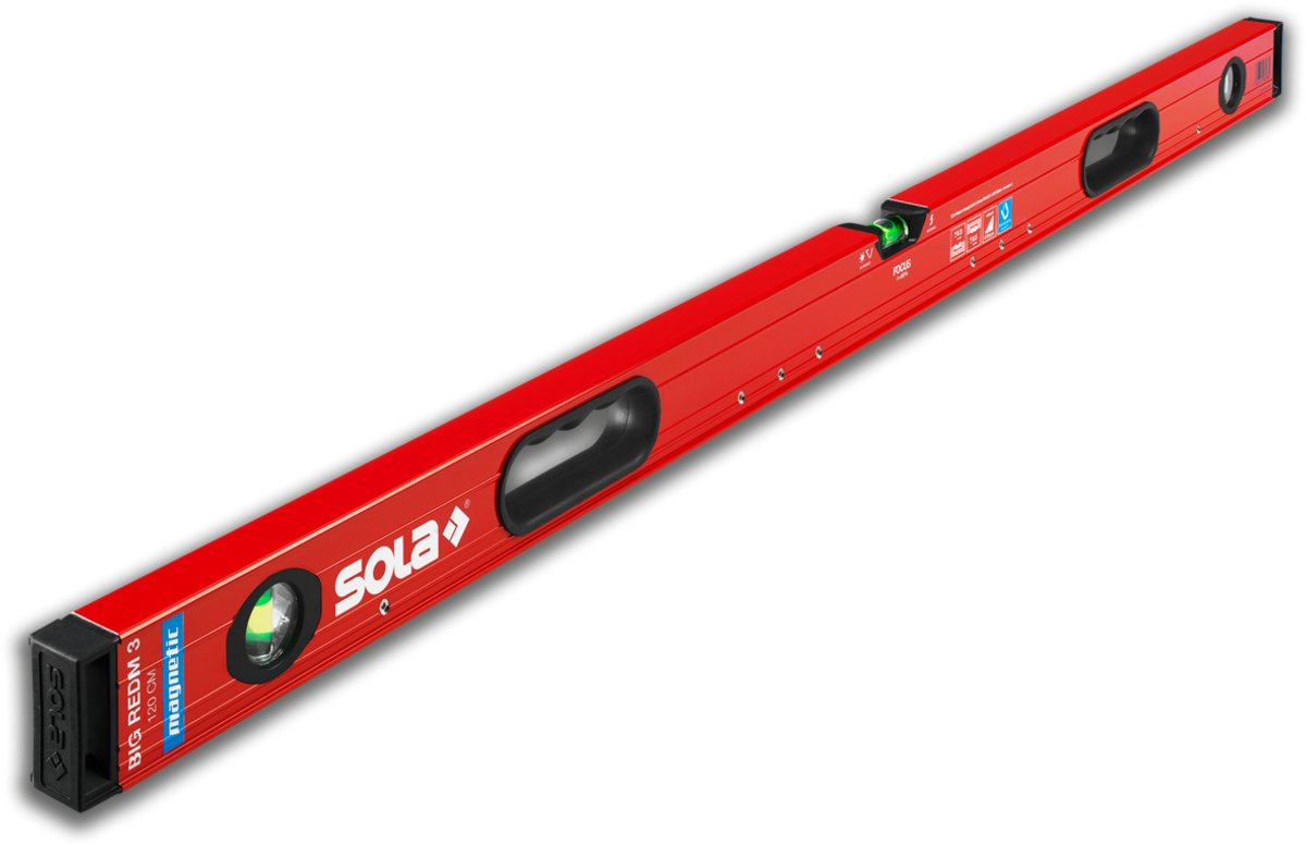 Sola big redm 3 120 magneetwaterpas 120 cm - 01816401 - 1.20 m - rood