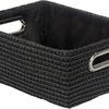 Wenko opbergmandje chromo 28 x 19,5 x 12 cm polyurethaan zwart
