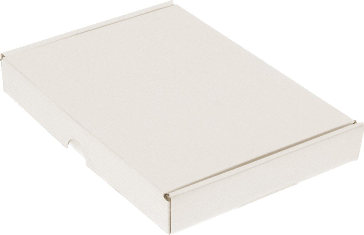 Raadhuis brievenbusdoos - 210x150x27mm - wit - 25 stuks - rd-351101-25