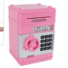 Van manen geldkluis speelgoed met geheime code roze 19,5cm.