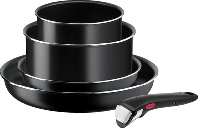 Tefal ingenio easy cook clean - pannenset - 5-delig - niet geschikt voor inductie - stapelbaar - afneembare handgreep