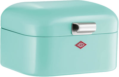 Wesco mini grandy broodtrommel | 2 liter - maat s | metaal - mint | brooddoos