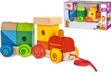 Eichhorn houten trein, 11dlg. - afbeelding 1