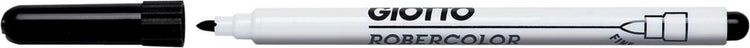 Giotto robercolor whiteboardmarker fijn, ronde punt, zwart 12 stuks