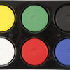 Creotime waterverf, d: 44 mm, h: 16 mm, 1 set, primaire kleuren