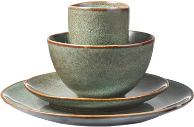 Mica decorations tabo serviesset 4 persoons - groen