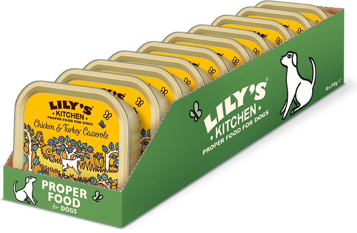Lily's kitchen - hondenvoer - natvoer - chicken turkey casserole - 10 x 150 g