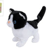 Take me home interactieve looppoes zwart wit, 15,5cm
