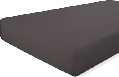 Walra hoeslaken crispy cotton - 160x200 - 100% katoen - antraciet