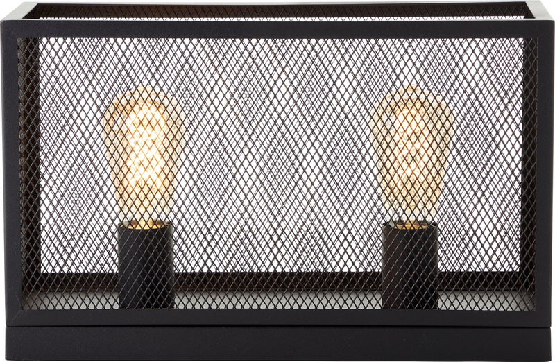 Brilliant maze - tafellamp - e27 max 2x60w - zwart