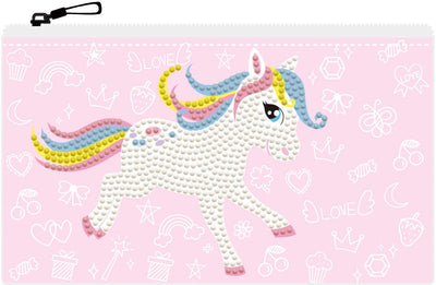 Diamond dotz® diamond dotz etui met rits - pony frolic - creatieve knutselset.