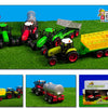 Kids globe tractor met aanhanger licht geluid 1:32