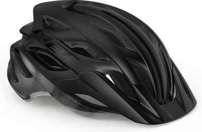 Met veleno fietshelm mannen vrouwen – fietshelm mountainbike volwassenen – elektrische fiets – stadsfiets – maat l (58-61cm) – black matt glossy (zwart) l