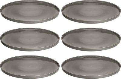 Leonardo roma bord 27cm taupe - set 6