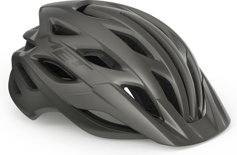 Met veleno mips fietshelm mannen vrouwen – fietshelm mountainbike volwassenen – elektrische fiets – stadsfiets – maat l (58-61cm) – titanium allic matt (grijs)