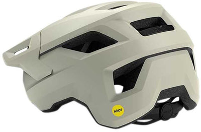 Met shelter mips fietshelm – fietshelm mannen vrouwen – mtb helm volwassenen – mountainbike – maat m (56-58 cm) – off white (wit)