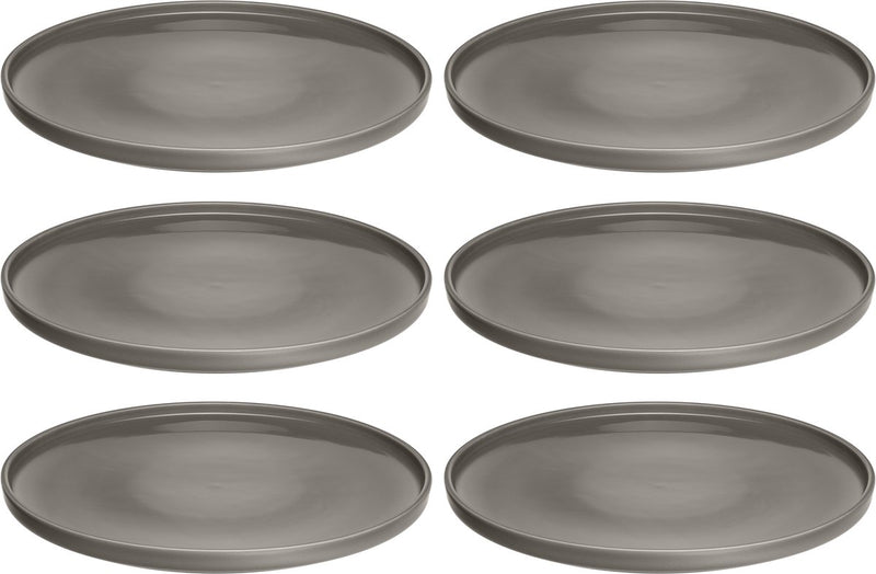 Leonardo roma bord 27cm taupe - set 6