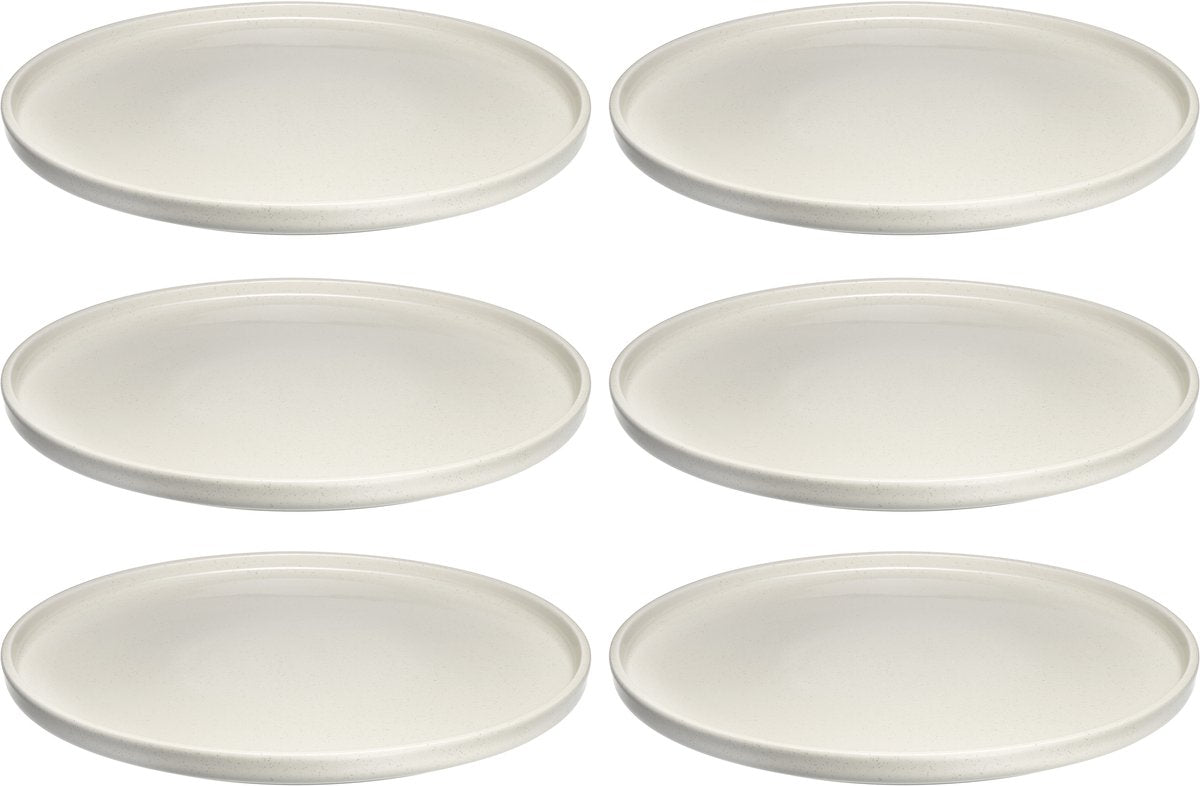 Leonardo roma bord 27cm creme - set 6