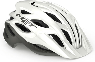 Met veleno mips fietshelm mannen vrouwen – fietshelm mountainbike volwassenen – elektrische fiets – stadsfiets – maat l (58-61cm) – white gray matt (wit)