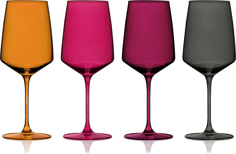 Viski reserve nouveau wijnglas - kristal - 650ml - 4 stuks - sunset
