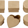 Creativ company papier mache creotime: mini doosjes 6 stuks 5x3 cm