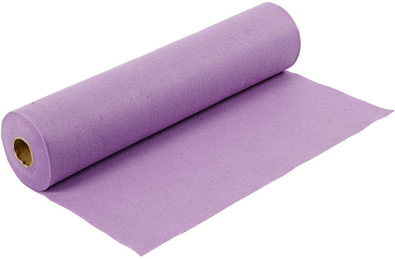 Creativ company cc craft felt, w: 45 cm, thickness 1,5-2 mm, 180-200 g, light lilac, 5 m 1 roll