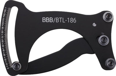 Bbb cycling tensiongauge spakenspanner - voor alle spaken - nauwkeurige spaakspanningsmeter fiets - zwart - fietsgereedschap - btl-186