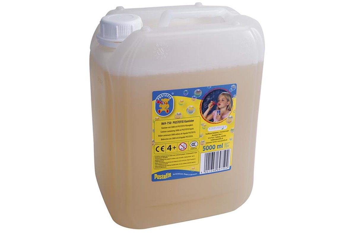 Pustefix zeepbellenvloeistof - 5 liter - 4 jaar