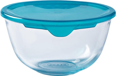 Pyrex - cook enjoy mengkom met deksel 2,3 liter - transparant - borosilicaatglas - polypropyleen