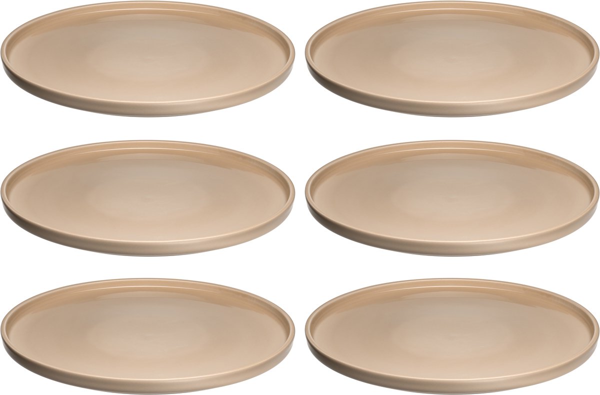 Leonardo roma bord 27cm abrikoos - set 6