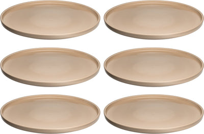 Leonardo roma bord 27cm abrikoos - set 6