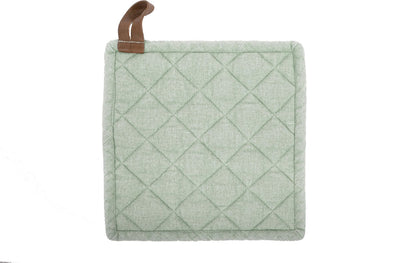 Merkloos sans marque tiseco myrna pannenlappen – katoen – set 2 stuks - 20x20cm – groen