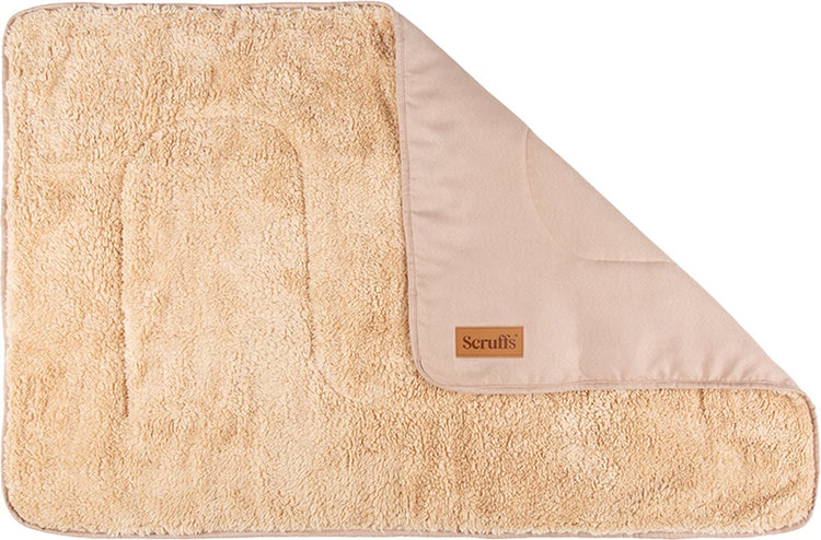 Scruffs cosy - zachte hondendeken - tweezijdig te gebruiken met heerlijk zachte binnenvoering - 110 x 75cm - desert sand