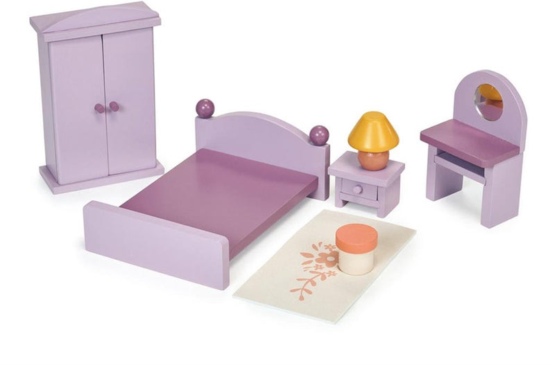Mentari houten poppenhuis slaapkamer speelgoed - duurzaam en creatief.