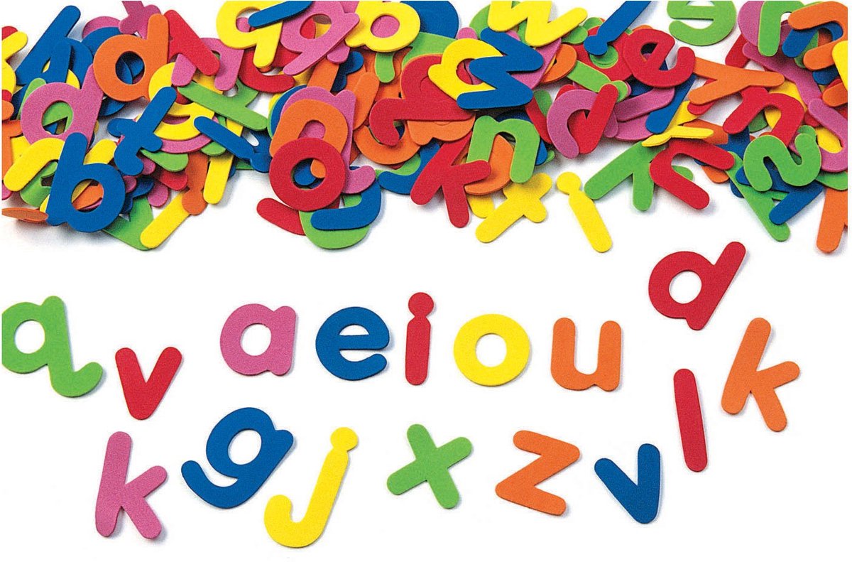 Colorations - zelfklevende foam letters alfabet, set van 360