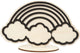 Creativ company cc houten figuur regenboog 10,5 cm