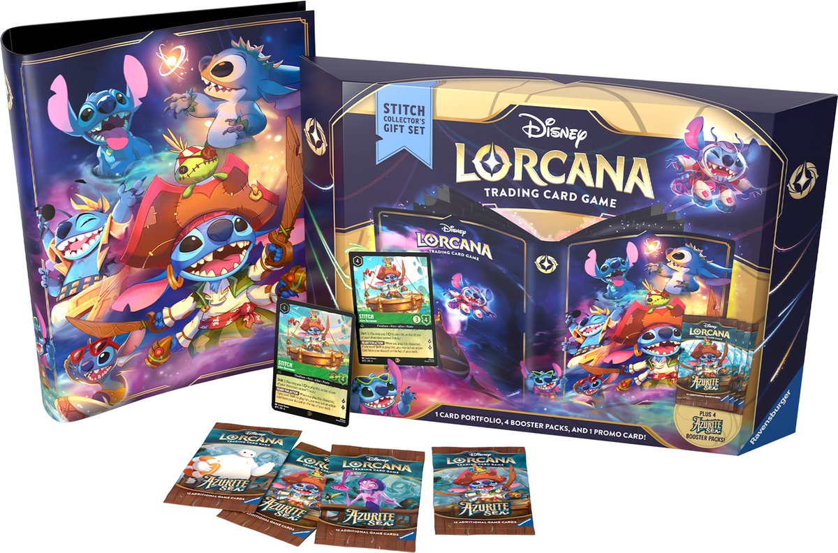 Disney lorcana azurite sea stitch cadeauset