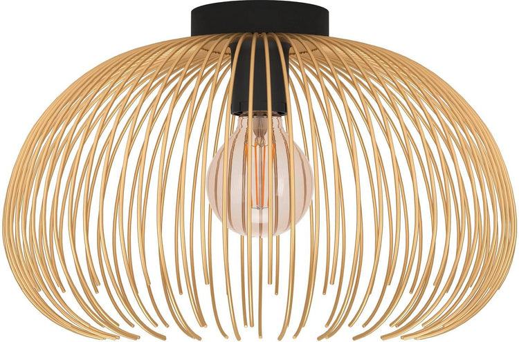 Eglo venezuela plafondlamp - e27 - ø 38,5 cm - goud zwart