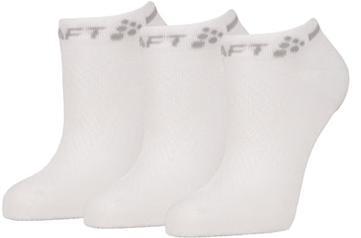 Craft active shaftless sock 3-pack unisex sportsokken - wit